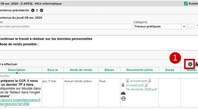 Tuto : Mettre en forme le travail à faire dans Pronote
