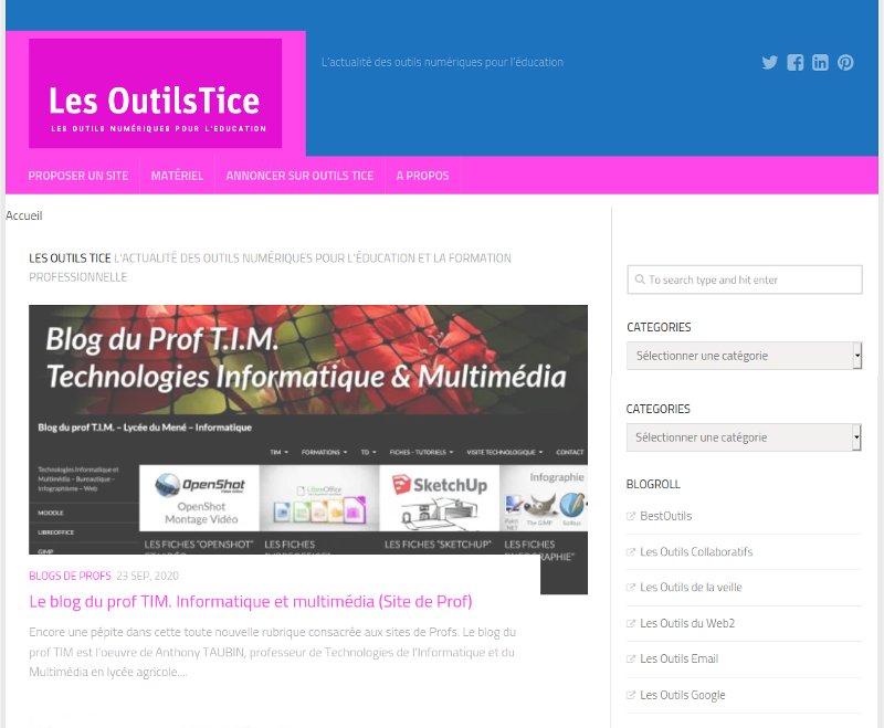 Veille : les Outils TICE