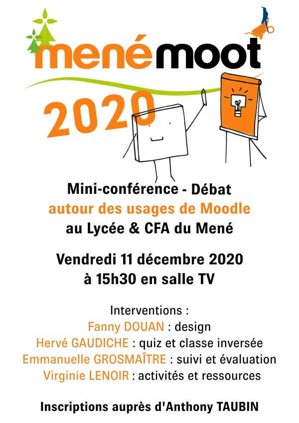 MenéMoot, Mini-conférences – débats autour de Moodle