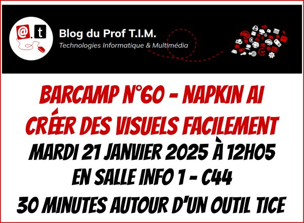 Barcamp n°60 : Napkin AI – Créer des visuels pour vos cours