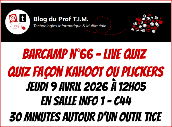 Barcamp n °66 – Live Quiz de la forge des Apps